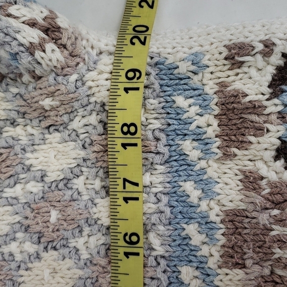 Vintage Handcrafted Cotton Ramie Bulky Sweater by Jennifer & Co. M - Picture 6 of 14